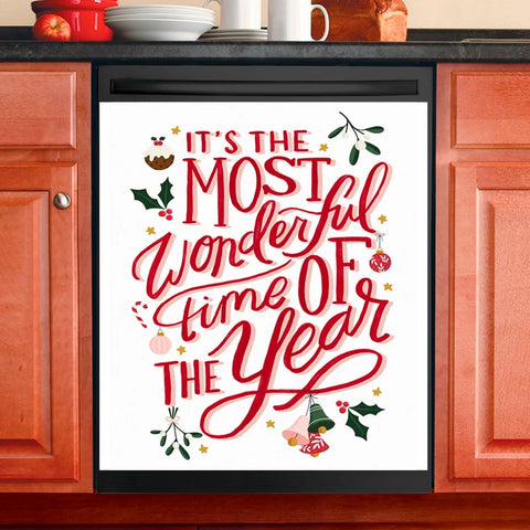 Merry Christmas Kitchen Decor Dishwasher Magnet Cover HT
