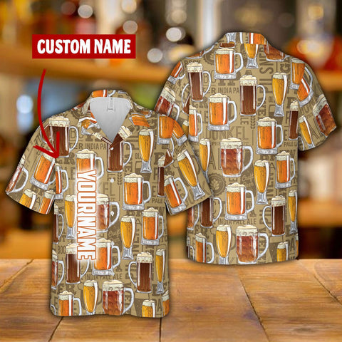 Beer Hawaii Shirt 3D Custom QA