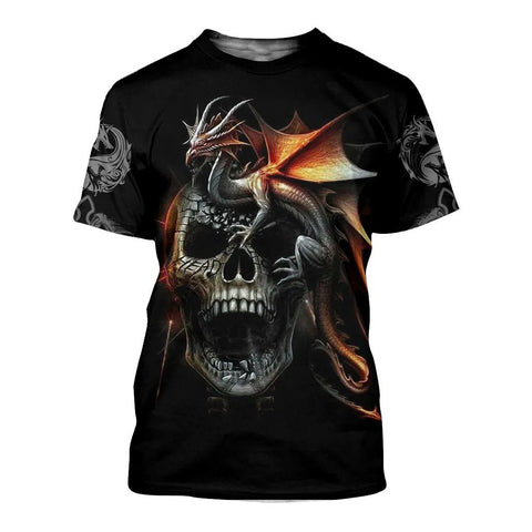 Men Shirt 3D Tattoo and Dungeon Dragon Hoodie T Shirt For Men and Women NM050941