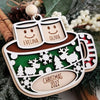 Personalized Christmas Ornament Hot Chocolate Marshmallows Mug Merry Christmas Kids names Family Ornament 2022 Personalised HT