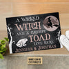 Personalized Witch Wicked Witch Live Here Customized Doormat TM