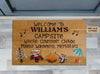 Personalized Camping Welcome To Campsite Customized Doormat