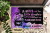 Personalized Witch And Her Little Monsters Live Here Customized Doormat