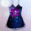 Skull Butterfly Criss-cross tank top, Rompers VA