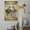 Skeleton Skull Couple Do Us Part Custom Poster, Halloween Decorations, Couple Gift, Gothic Couple, Anniversary, Halloween Party Supplies, Wall Art, Wall Decor, Spirits Halloween