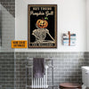 Skull Skeleton Goth Halloween Hey There Pumpkin Butt Custom Poster