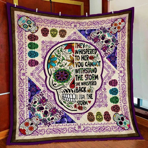 Halloween Sugar Skull Girl Quilt Blanket Comforter Bedding Home Decoration ND