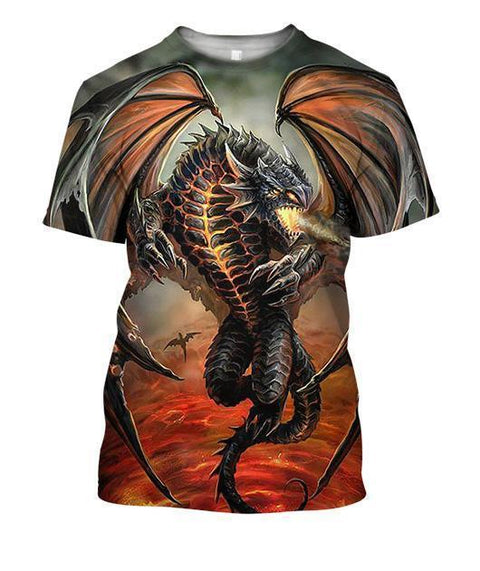 All Over Print Dragon Shirts