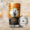 Halloween Black Cat on the Pumpkin Tumbler Premium