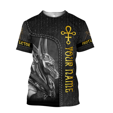 Egyptian Shirt Custom name Anubis Egyptian God the Protector 3D design print shirts