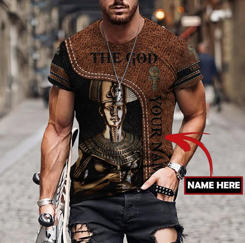 Egyptian Shirt Custom name Pharaoh The God Ancient Egypt 3D design print shirts