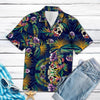 Tropical Blue Skull Hawaii Shirt