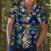 Tropical Blue Skull Hawaii Shirt