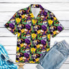 Tropical Purple Skull Hawaii Shirt