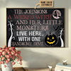 Wicked Witch Monsters And Devil Hanging Halloween Custom Poster, Wall Art, Halloween Decor