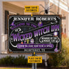 Witch Inn Black Cat Stay For A Spell Black Custom Classic Metal Signs, Witch Decor, Witchy, Goth, Witch Sign, Halloween Sign, Halloween Gift