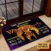 Warning Witch Property Warning Custom Doormat, Halloween Outdoor Decoration, Witch Decoration