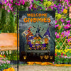 Welcome Gnomies Double Sided Halloween Garden Flag For Outdoor Yard Decoration Home Decor ND