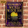 Witch Inn Potions For All Affliction Custom Classic Metal Signs, Witch Sign, Halloween Decor