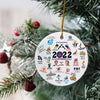 Year In Review 2022 Christmas Ornament, The Year Of the Queen's Platinum Jubilee, Johnny Depp Trial, Back To Normal, Christmas Tree Hanging HT