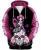 Skull Pink Breast Cancer Unisex Hoodie