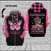 Breast Cancer They whispered to her 03 Custom Hoodie