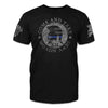 American Spartan - Thin Blue Line Edition American Patriot Shirt Black Thin Blue Line Shirt