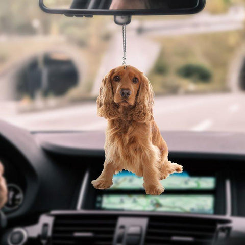 COCKER SPANIEL BEAUTY CAR HANGING ORNAMENT