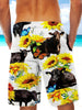 Black Angus Sunflowers Men Short BLACK ANGUS CATTLE LOVERS Men Short TTM