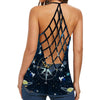 Camping bear Criss-Cross Tank Top TXX