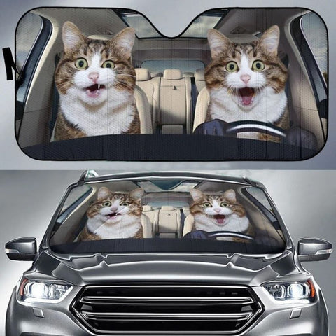 Funny Cat Sun Shade