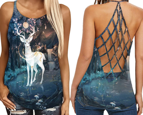 Deer Criss-Cross Tank Top TXX