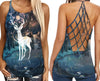 Deer Criss-Cross Tank Top TXX