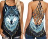 Wolf Criss-Cross Tank Top TXX