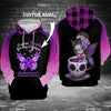 Alzheimer's Awareness I Wear Purple 3D Custom Hoodie