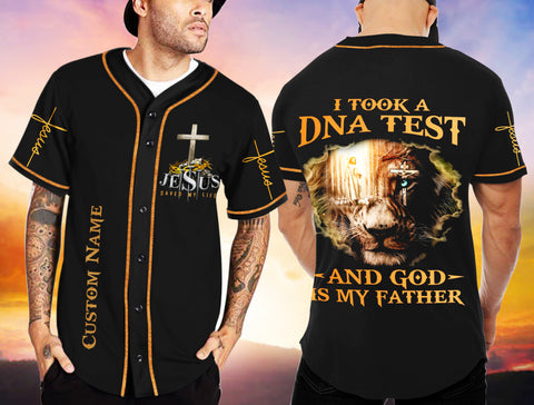 I Took a DNA Test And God is My Father Sunny Shirt Jesus and Lion Shirt Christian Gift HN