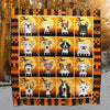 Dog Halloween Quilt Blanket Comforter Bedding Home Decoration ND