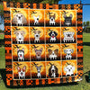Dog Halloween Quilt Blanket Comforter Bedding Home Decoration ND