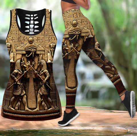 Women Tank Top Anubis Ancient Egyptian Mythology Culture Combo Legging Tank