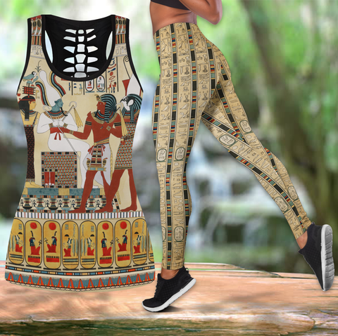 Women Tank Top Egyptian Ancient Gods Life Egyptian Combo Legging Tank