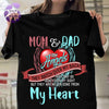 Mom And Dad My Angels They Are Never Gone From My Heart T-Shirt Memorial Gifts