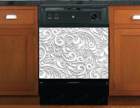 Folklore Light Batik Kitchen Dishwasher Cover Decor Art Housewarming Gifts Home Decorations HT