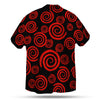 RED SPIRAL UNISEX HAWAIIAN SHIRT