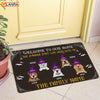 Personalized Welcome To Our Home Doormat Dog Witch Halloween Decorations Home Decor Mat HT