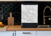 Folklore Light Batik Kitchen Dishwasher Cover Decor Art Housewarming Gifts Home Decorations HT