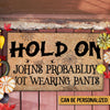 HALLOWEEN HOLD ON DOORMAT