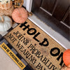 HALLOWEEN HOLD ON DOORMAT