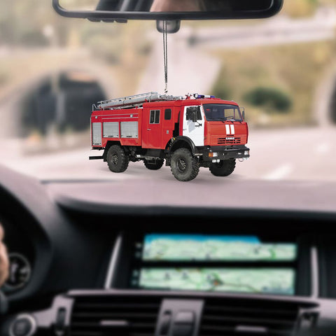 Firefighter Car Hanging Ornament