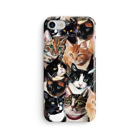 Cat Phone Case Cat face pattern Phone Case