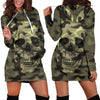 Camo Skull Hoodie Dress Camouflage with Skulls TL
